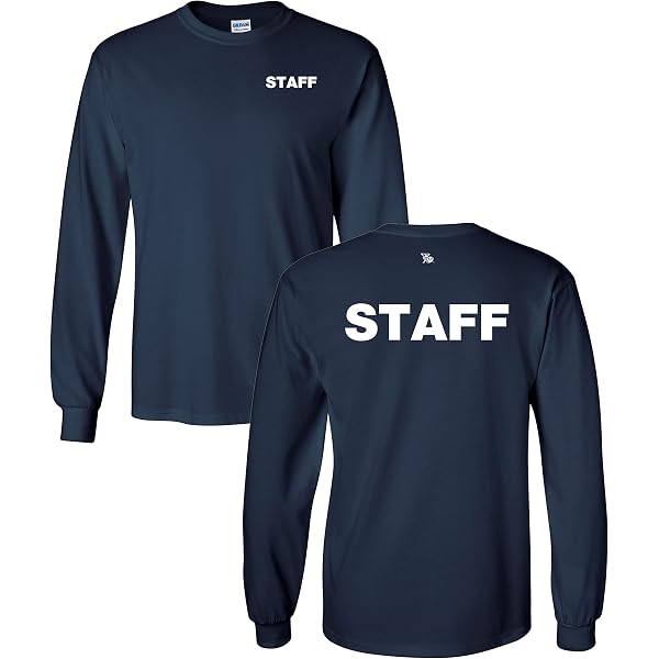 Staff T-Shirt Long Sleeve Silkscreen Front & Back Ultra Cotton