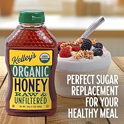 Kelley's 100% Organic Raw & Unfiltered Honey, USDA