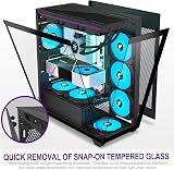 FOIFKIN F3 PC Case ATX Mid-Tower with 3 PWM ARGB Fans Black view 2