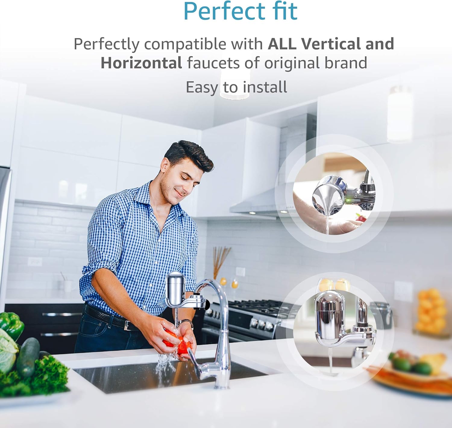 AQUACREST RF 3375 Water Filter, Compatible with Pur RF-3375 (RF33752V2) Faucet Replacement Water Filter (Pack of 3, Packing May Vary): Home Improvement
