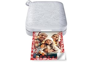 HP Sprocket Portable 2x3 Instant Photo Printer (Luna Pearl) Print Pictures on Zink Sticky-Backed Paper from Your iOS & Android Device.