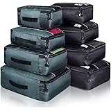 Packing Cubes Luggage Bags Organizer Durable Travel Accessories With Clothing Label