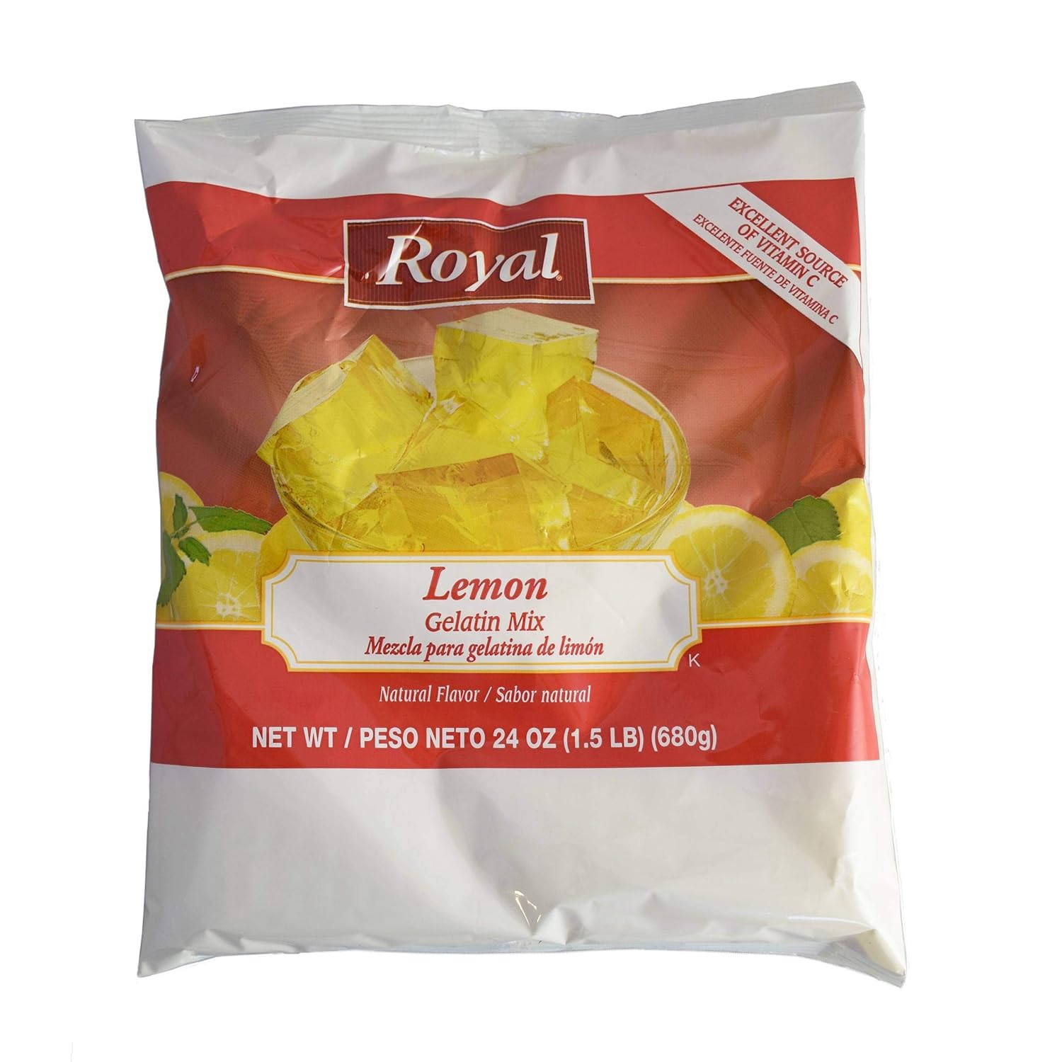 Royal Lemon Gelatin, 24 Ounce 12 per case. Grocery