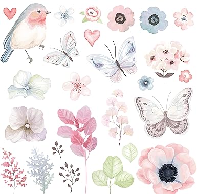 Jiamins 1 Stück Patch Sticker - Blume, DIY Druck Stickerei Applikation Für Decoreting Und Patching Jacket,T-Shirt,Hut,Kleid (