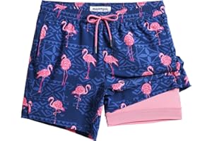 maamgic Mens 5 Inch Stretch Swimming Shorts Compression Liner Swim Trunks Swimwear Bathing Suits Beach Wear Swim Suits