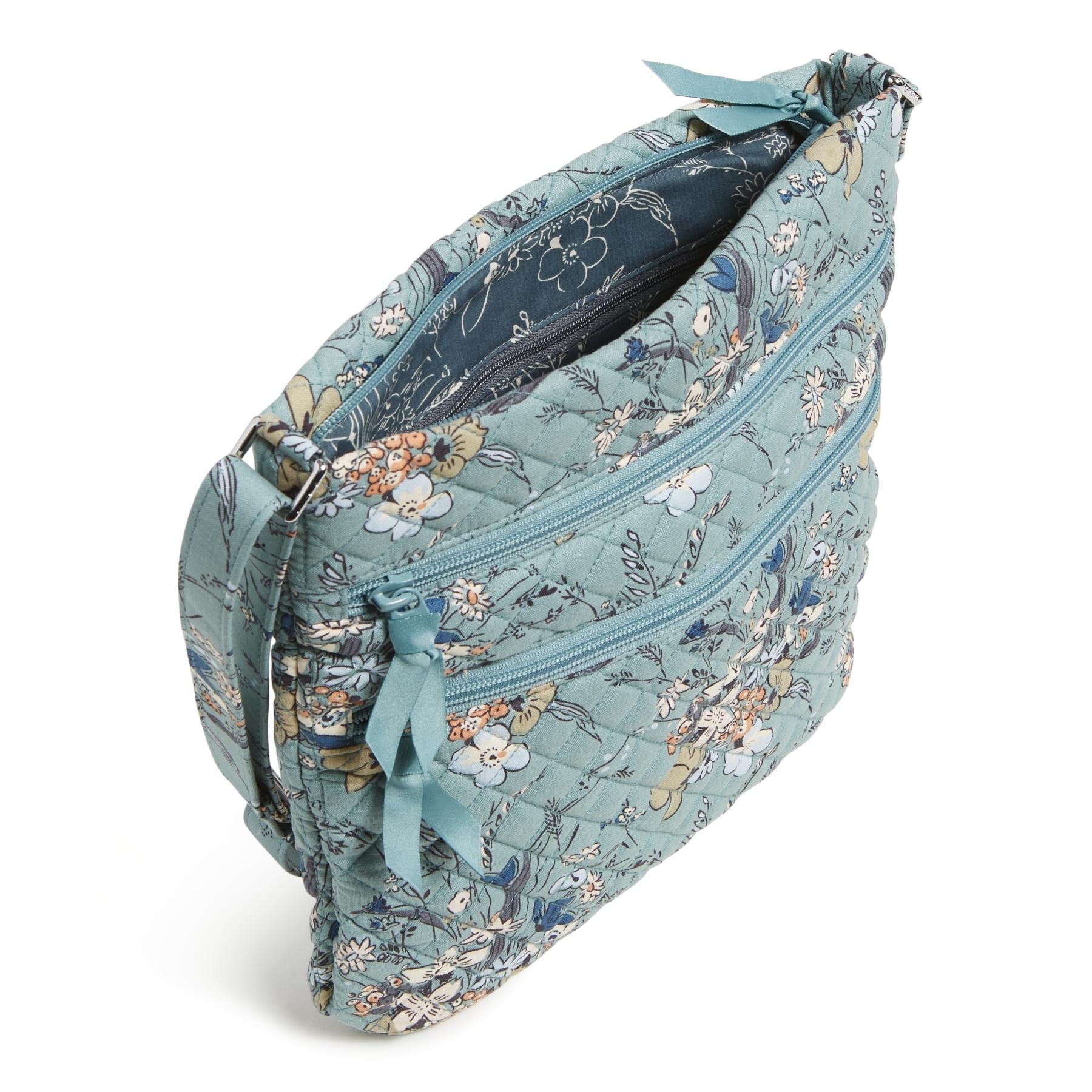 Vera Bradley Triple Zip Hipster Crossbody Purse, Cotton