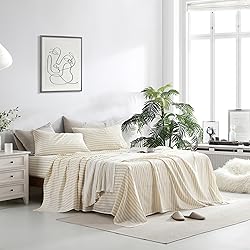 Bedding Linen Sheets Set Bed - 55% Linen 45% Cotton