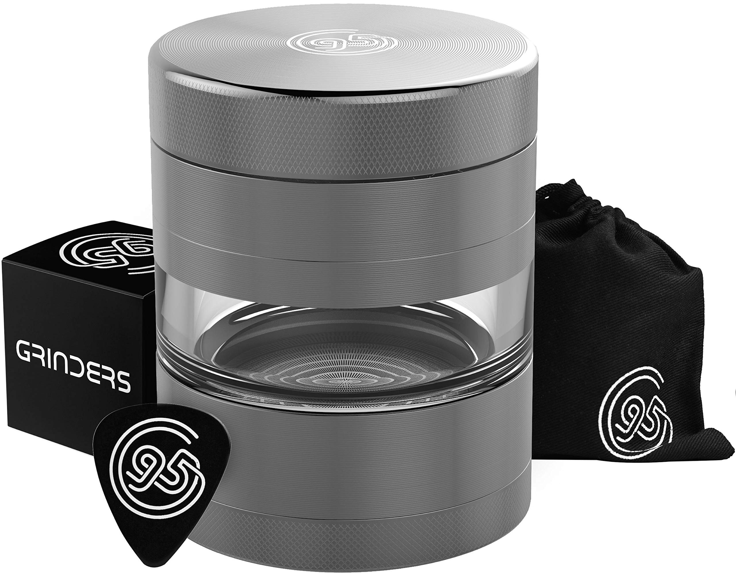 9to5 Grinders 5 Piece 2.2" Herb Grinder Pollen Catcher & Jar