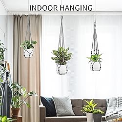 IDEEEPAN 3 Pack Macrame Plant Hanger