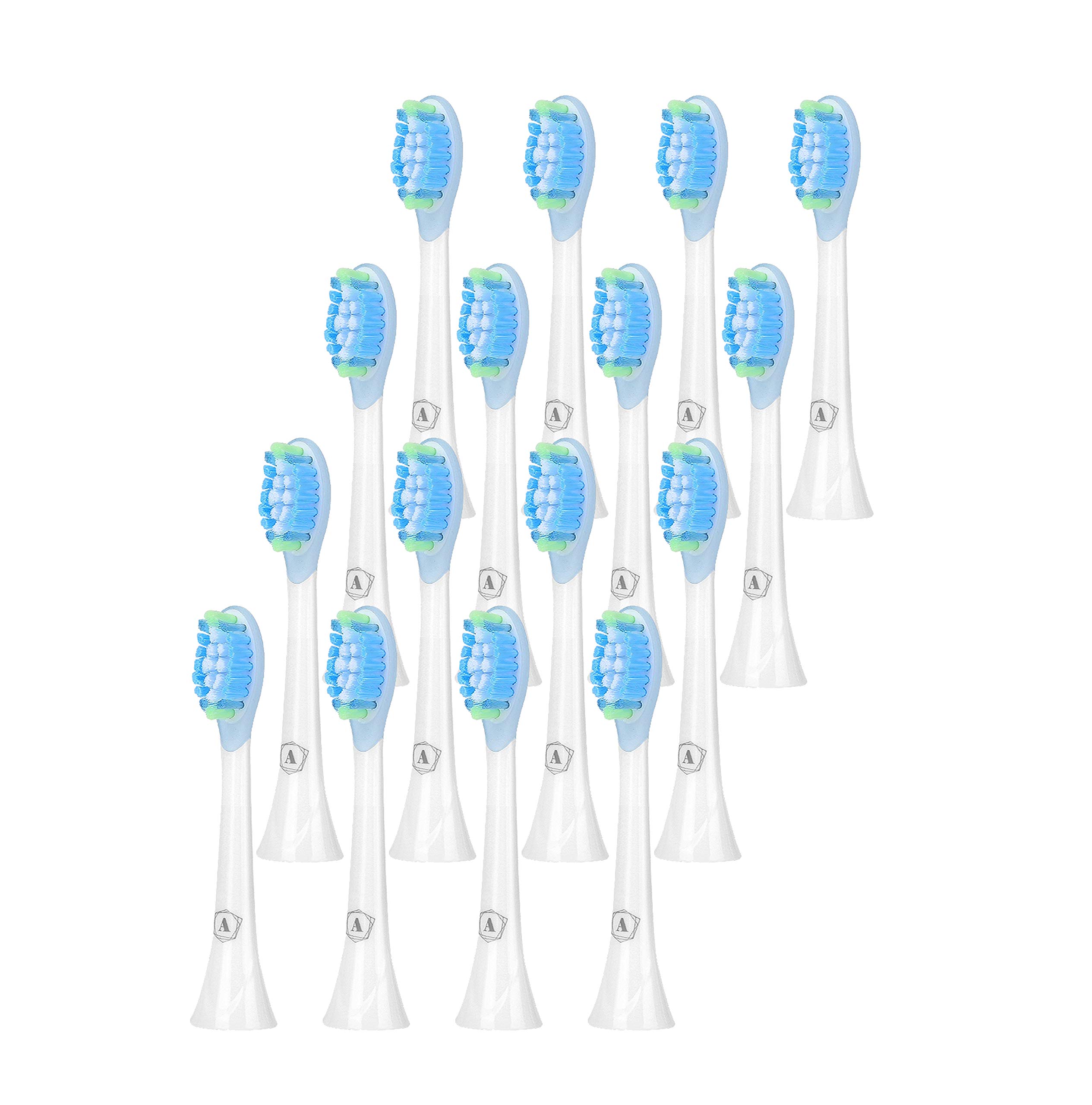 Toothbrush Head Compatible with Philips Sonicare - Aster Replacement Electric Toothbrush Heads 16 Pack Deep and Precise Cleaning Toothbrush Heads Compatible with Philips Sonicare(White)