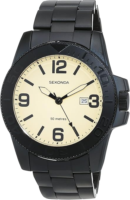 Sekonda 3078 - Orologio da polso da uomo, cinturino in acciaio inox