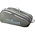 WILSON Tour Tennis Racket Bag - Dark Green and Stone Grey