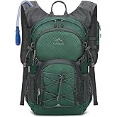 Hydration Backpack with Water Bladder, 18L Lightweight Hiking Backpack for Women&Men Small Insulated Hydration Water Pack for Hiking, Running, Cycling, Biking