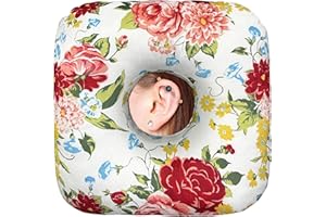 BVOKQUC Ear Piercing Pillow for Side Sleepers Pillows with Holes for Ear Pain,Donut Pillow for Ear Side Sleeping Pillow for Adults CNH Ear Pain Relief Pressure Sores Ear Pillow with Hole in Center