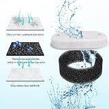 Fentar 12Pcs Cat Water Fountain Filters Set 6 Carbon 6 Foam 3.2L/2L view 5