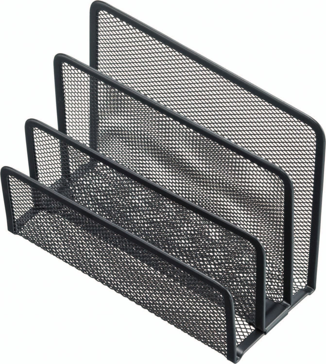 helit H2518395 – Mesh Letter Holder – 3 Compartments – Black