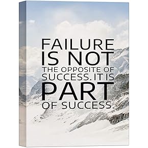 SIGNWIN Canvas Wall Art Failure is Not The...