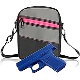 HER TACTICAL Concealed Carry Crossbody Gun Holster Bag for Compact Handgun, Multi-Pocket Gun Bag Made for Women