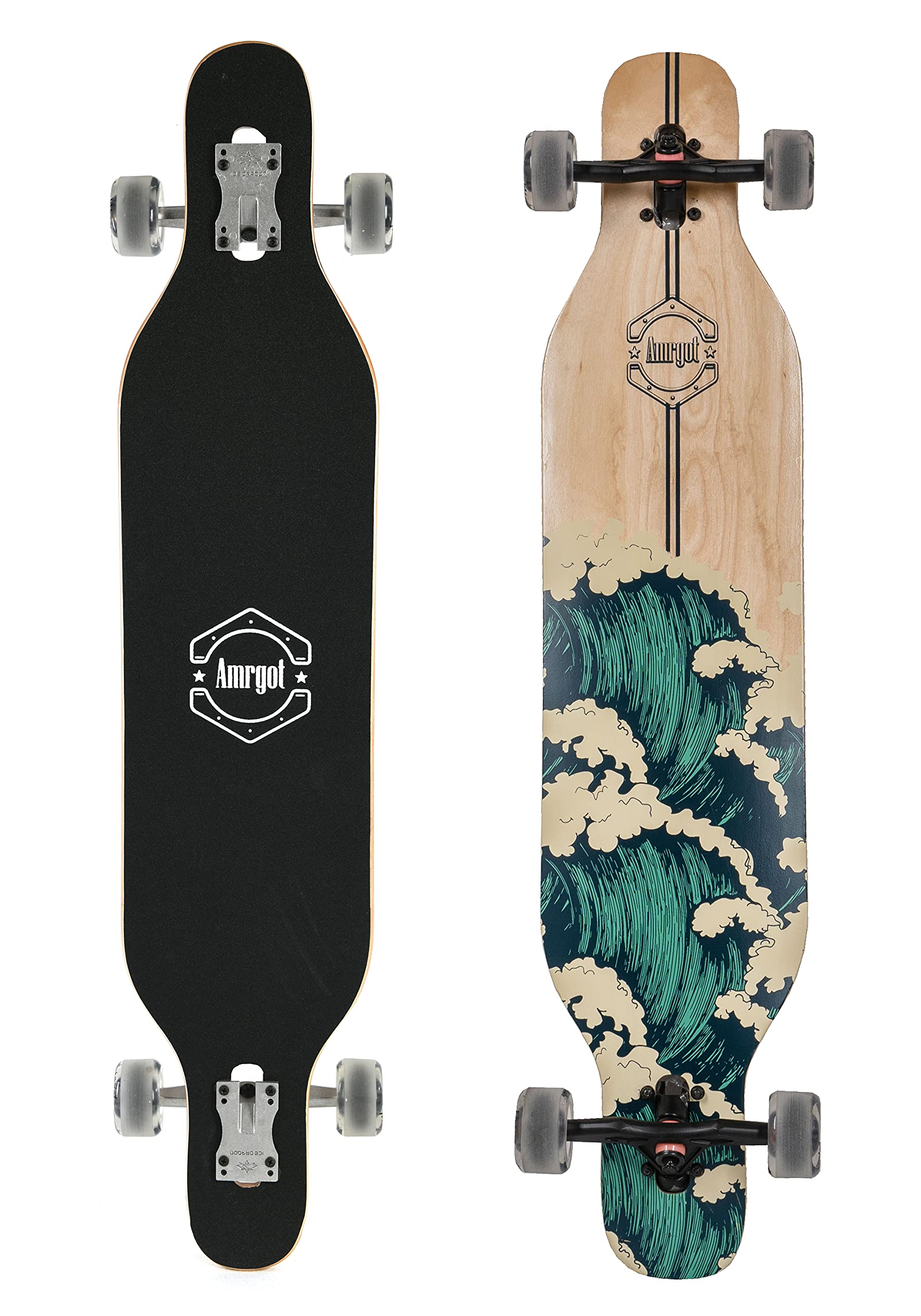 42 inches Complete Longborads Drop Through Deck Concave Cruise Professional Longboards