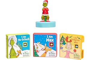 Little Tikes Story Dream Machine Dr. Seuss Grinch Collection, Storytime, Books, Audio Play Character, Gift and Toy for Toddlers and Kids Girls Boys Ages 3+ Years