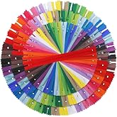Outuxed 120pcs Zippers for Sewing Mixed Nylon Coil Zippers 8",12",16" | 20 Assorted Colors Zippers, 8",12",16"Nylon Coil Zippers, Tailor Sewing Crafts DIY Clothing Repair Sewing Supplies