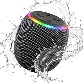 BassBloom Room 3 Portable Bluetooth Speaker, IPX6 Waterproof,12W | JIKE BASS Powerful Stereo Sound, RGB Lights, Bluetooth 5.4,TWS Pairing , Ideal for on Any Surface at Home