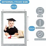 Clay Roberts A4 Light Grey Photo Frame for Certificates & Pictures view 8