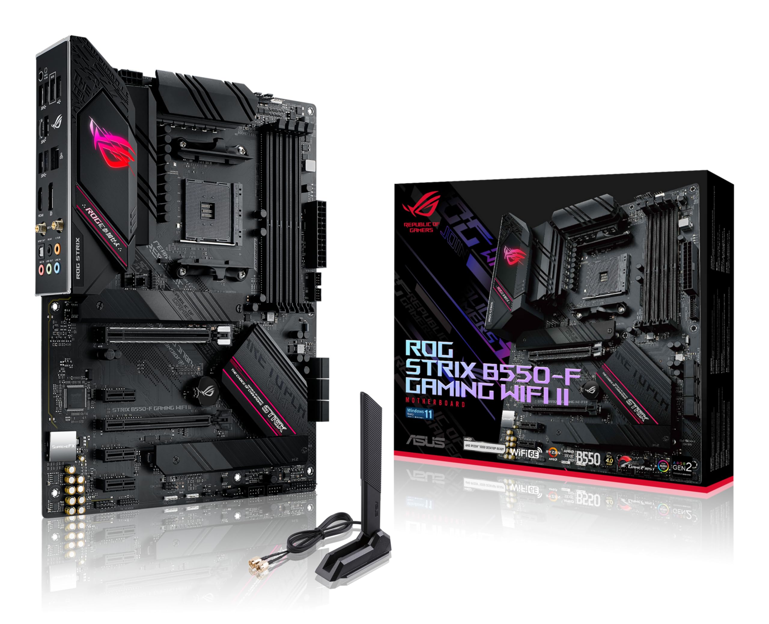 Photo 1 of ASUS ROG Strix B550-F Gaming WiFi II AMD Socket AM4 ATX DDR4 Motherboard