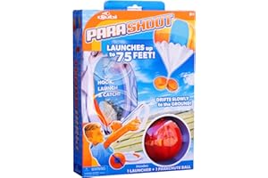 Djubi ParaShoot, The Ultimate Outdoor Parachute Ball Launching Toy for Kids and Adults, Fun Family and Outdoor Party Activity for Ages 8+