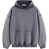 Aelfric Eden Washed Plain Hoodies For Men Women Vintage Acid Wash Oversized Sweatshirts Casual Streetwear Pullover Hoodie