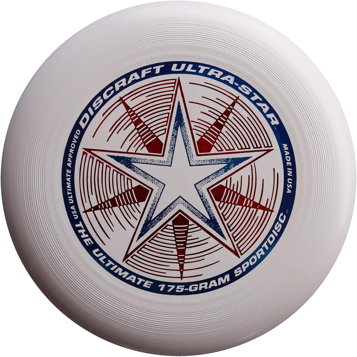 Discraft Ultrastar 175g Ultimate Frisbee Disco bianco: Amazon.it: Sport ...