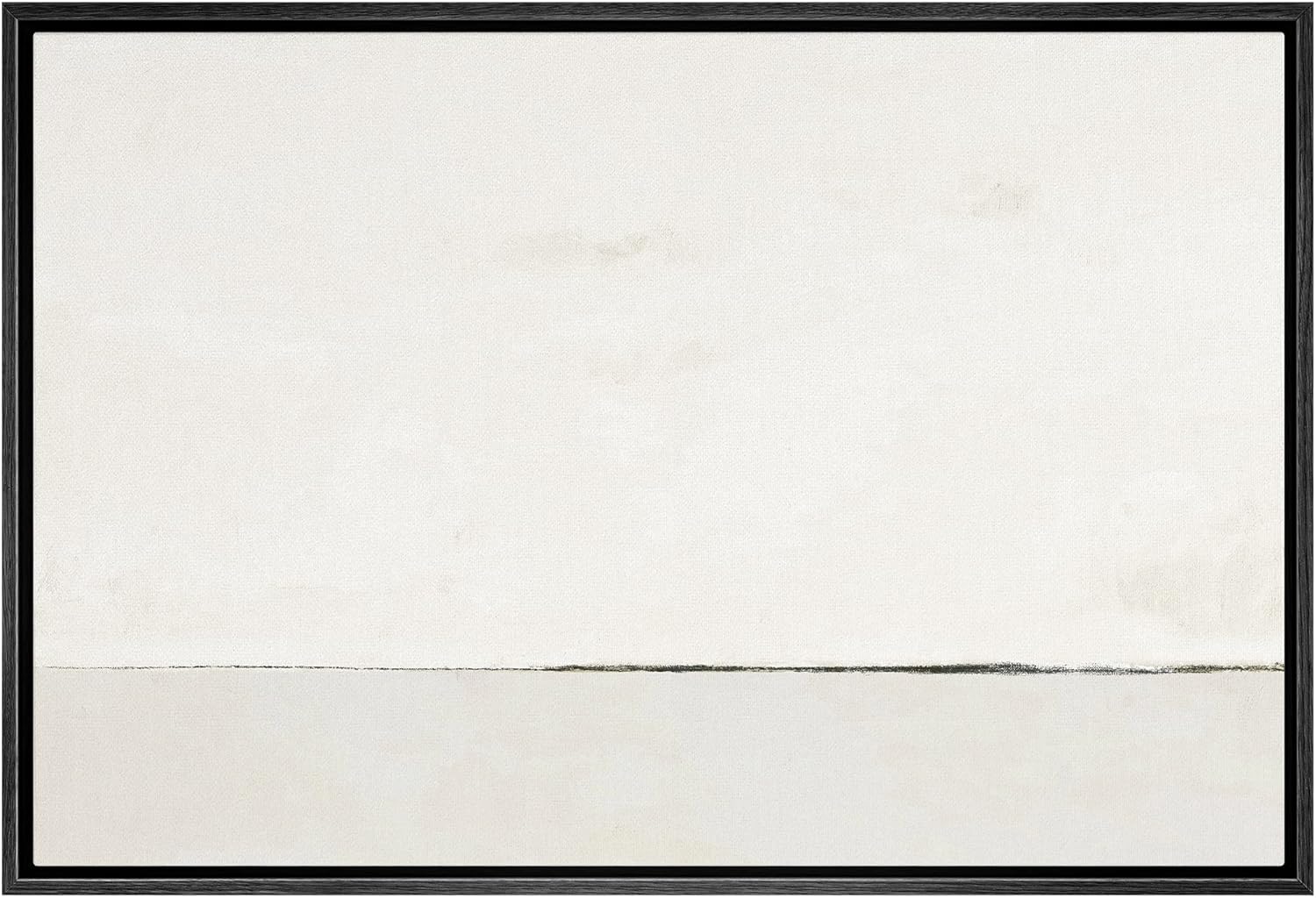 Posters & Prints - SIGNWIN Framed Canvas Print Wall Art White Watercolor Pastel Landscape Abstract Shapes Illustrations Modern Art Decorative Contemporary Chic Minimal for Living Room, Bedroom, Office - 24