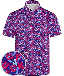 Funny Golf Shirts for Men Crazy Funny Golf Polo