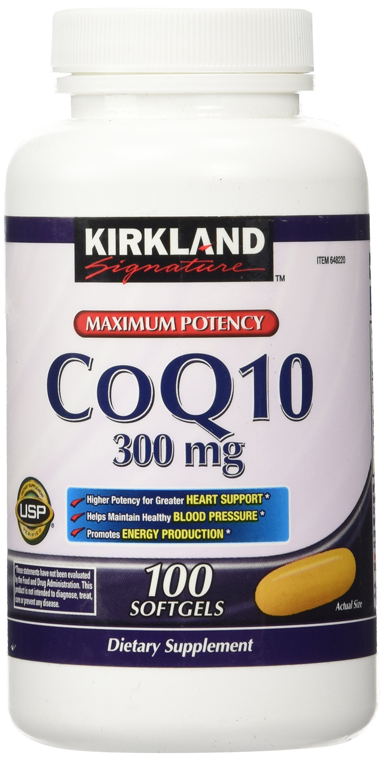 CoQ10 Kirkland Signature Maximum Potency 300 mg 100 Softgels eBay