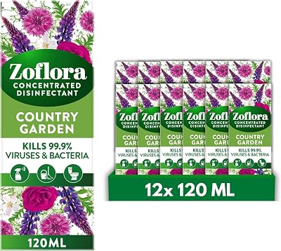 Zoflora Country Garden All Purpose Disinfectant 12 x 120ml Concentrate