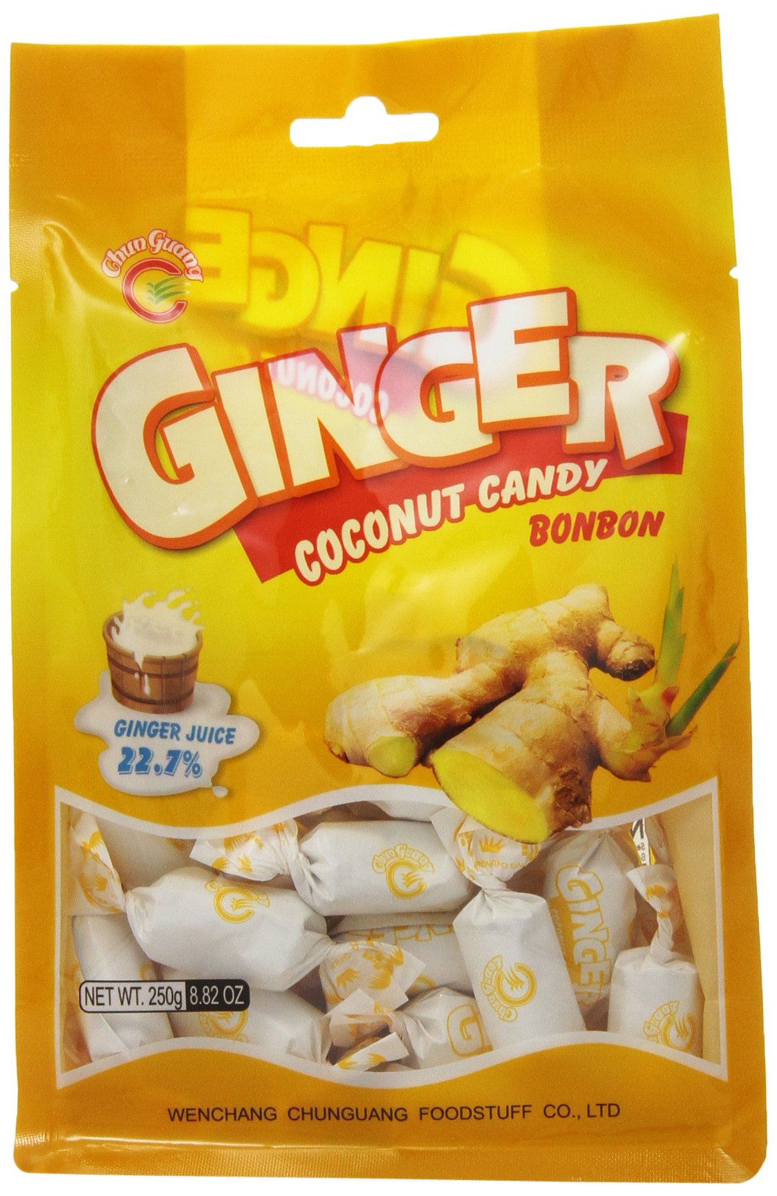 Chun Guang candy, Ginger/Coconut, 8.82 Ounce Buy Online in United Arab