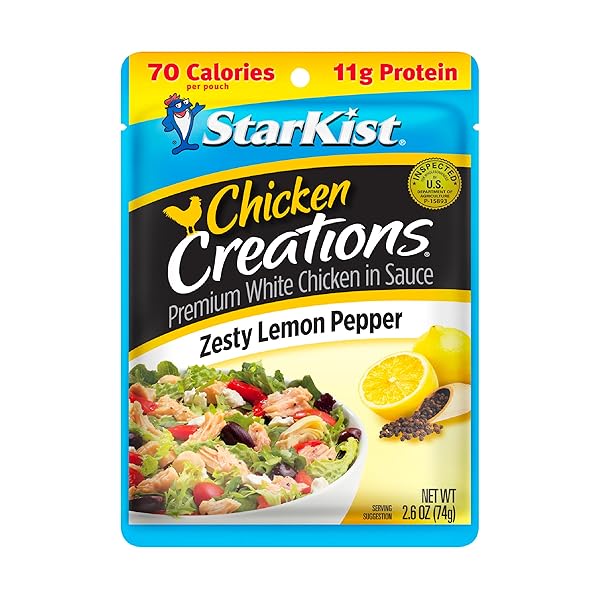 STARKIST CHICKEN CREATION ZESTY LEMON PEPPER, SINGLE SERVE...