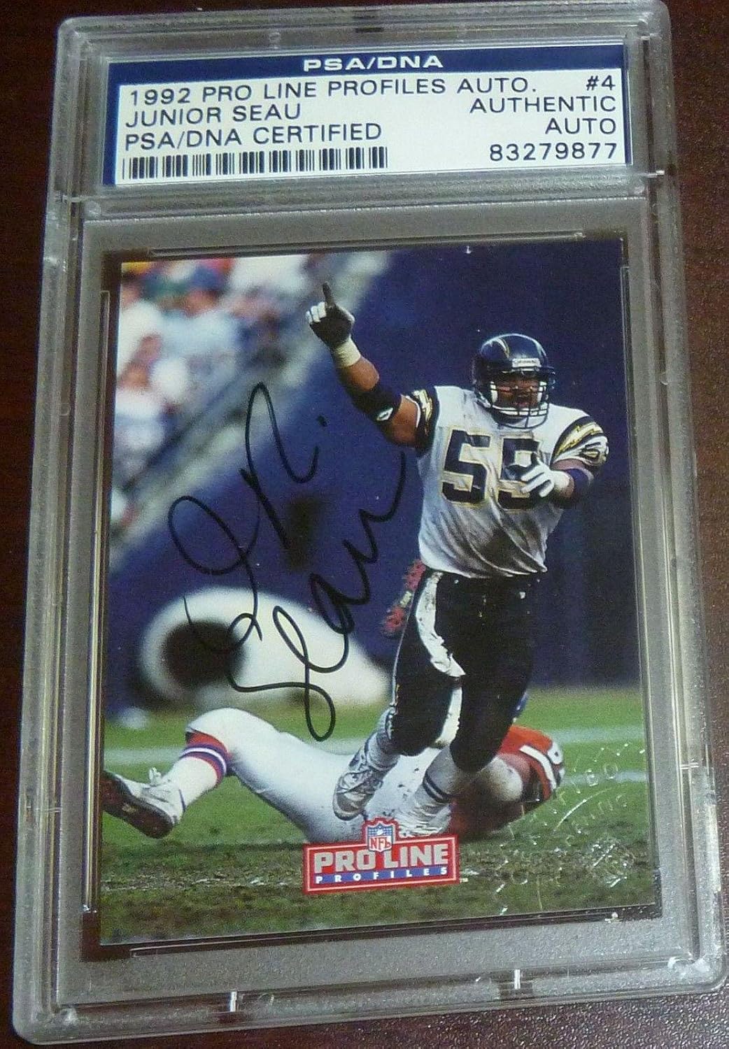 junior seau signed football