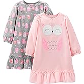 Simple Joys by Carter's girls 2-pack Fleece Nightgowns