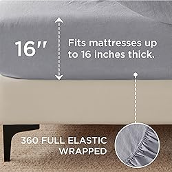 Bedsure Linen Sheets - Twin Size Sheets, Blend from
