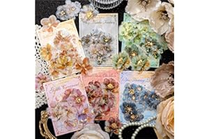 1 lot d'autocollants floraux en PET vintage, décoration pour journaux, scrapbooking, loisirs créatifs, y compris 10 motifs av