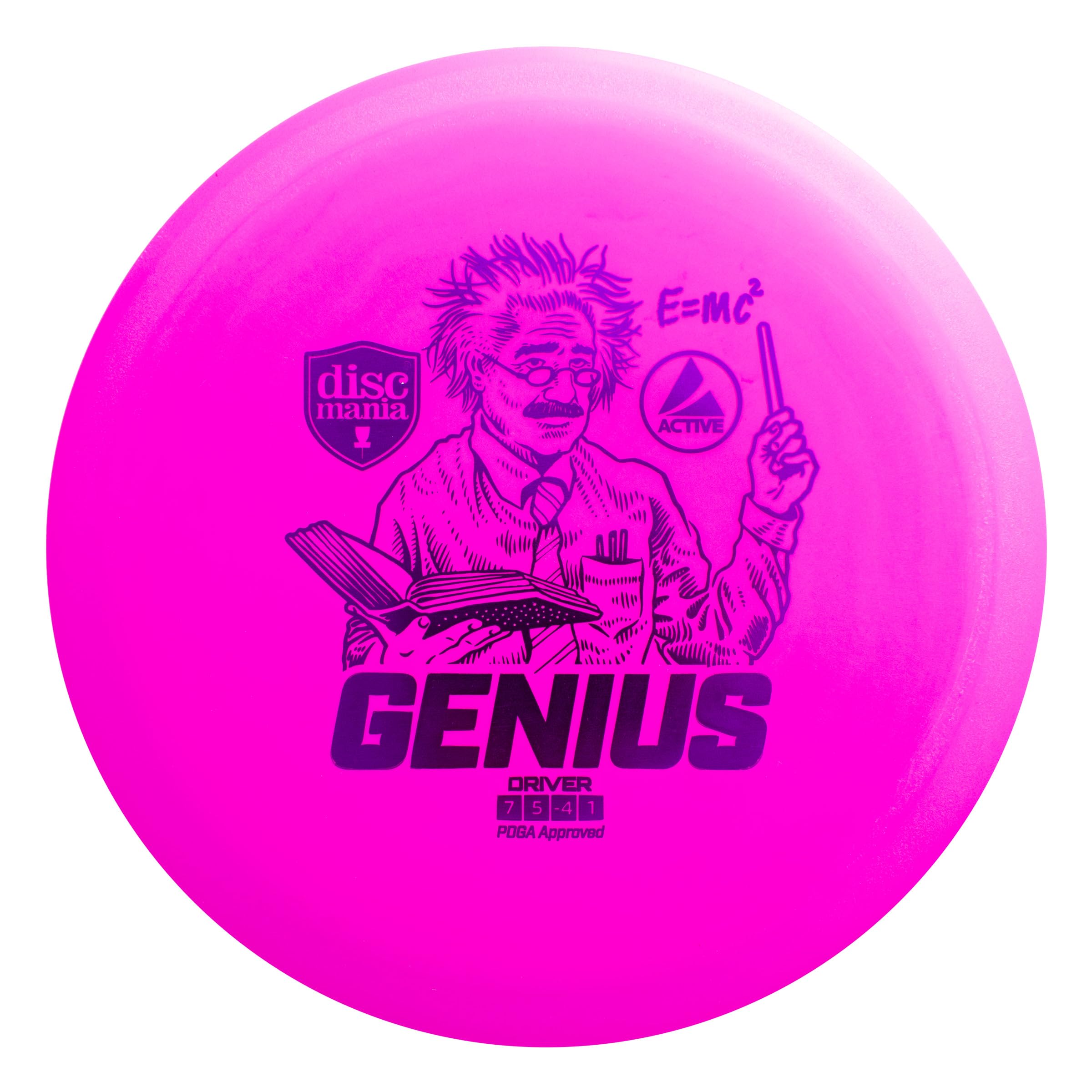 Discmania Disc Golf Active-Line Genuis Driver Disc Mania Adult Unisex, Pink, Medium
