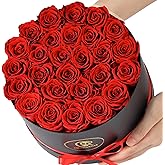 ChosiaRose Flowers Forever Preserved Roses - 27 Preserved Flowers for Delivery Women Birthday Gifts for Mom Grandma Forever Flower in a Box Rose Gift for Her Wife Anniversary Valentines Gift for Women