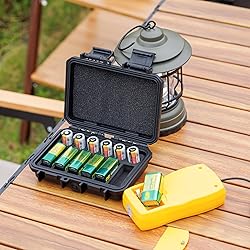 12 Slots 9V & CR2 CR123A Lithium Battery Storage