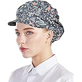 Nanxson 3pcs Chef Hats for Women Men Chef Caps Work Hats Kitchen Cooking Bakers Hat for Food Service with Brim