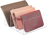 mDesign Clutch Bag Organiser Set of 4 - 3 Slot Handbag Storage Tray view 9