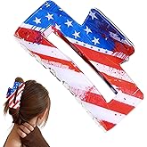 4th of July Claw Clips, 4th of July Medium Clips for Thick Hair, American Hair Clip Women, Patriotic Red White and Blue American Flag Clip