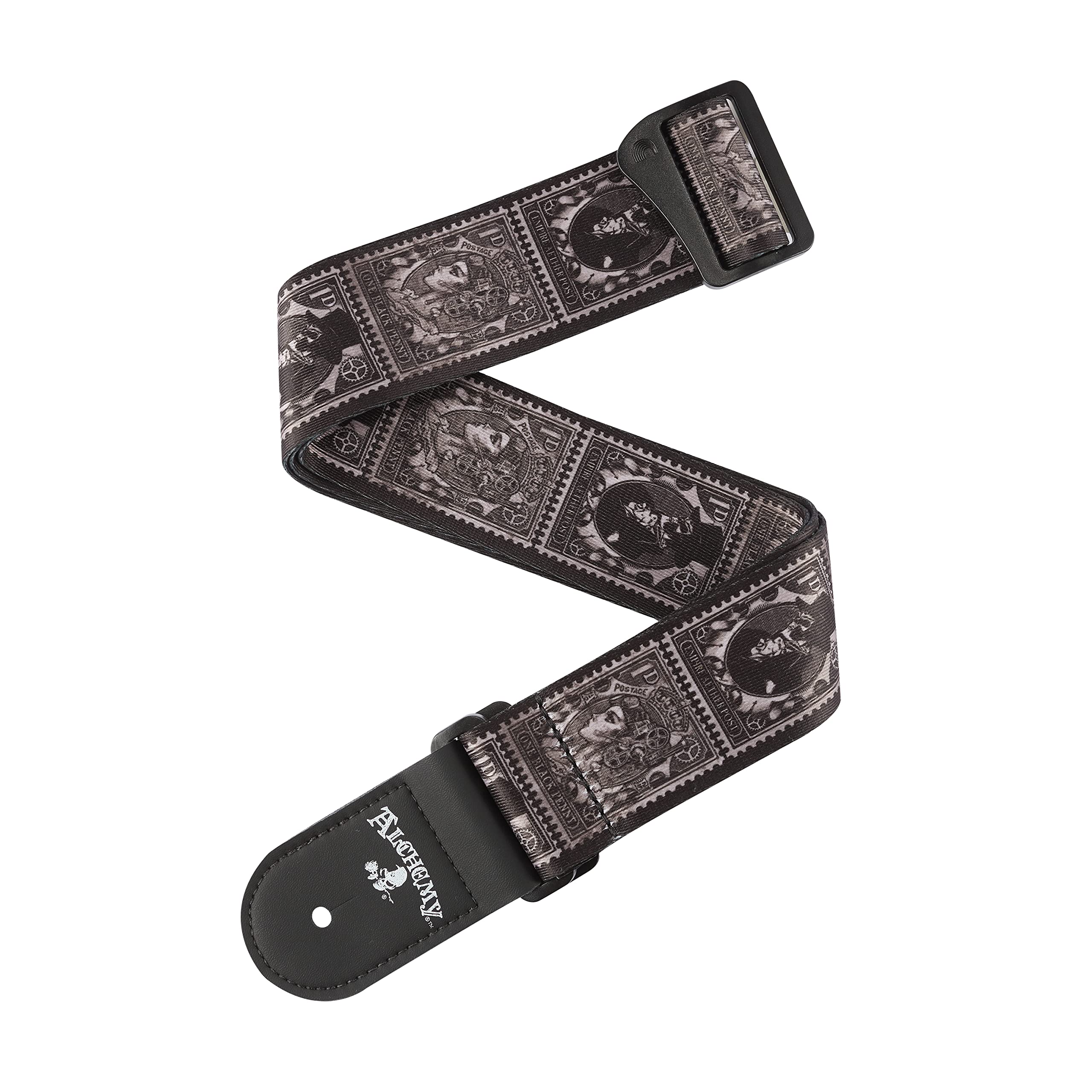 D'Addario Guitar Strap – Alchemy Gothic Collection – Adjustable Straps Compatible with Electric, Acoustic, & Bass Guitars - Aether Postage