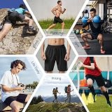 Aomig Mens Running Shorts Quick Dry with Zipper Pockets Elastic Waist view 6