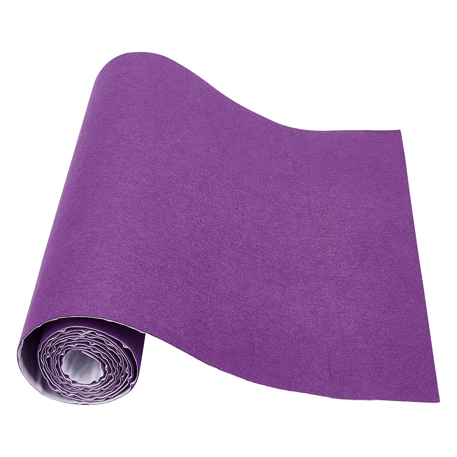 Photo 1 of BENECREAT 15.7x78.7(40cmx2m) Self-Adhesive Felt Fabric Purple Jewelry Box Lining for Halloween Christmas Decoration, Costume Making Furniture Protection, 1mm Thick